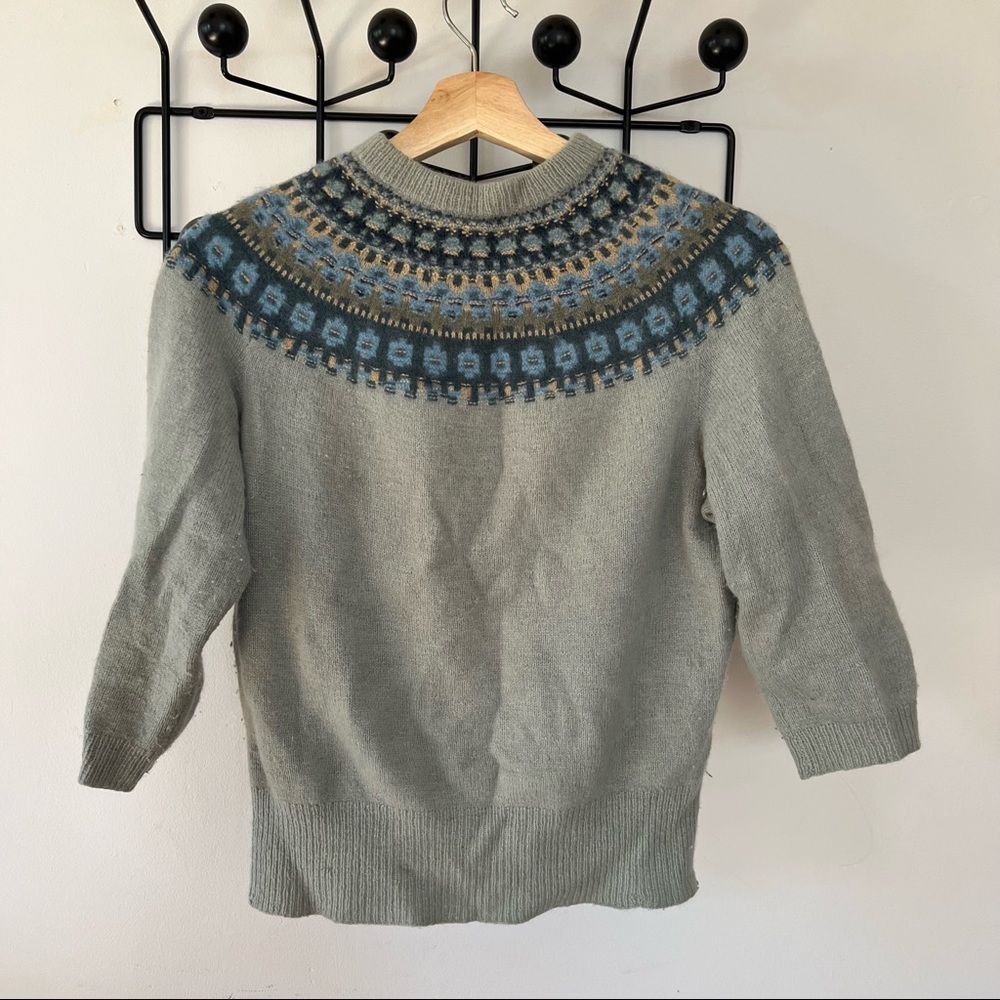 Classic Vintage Fair Isle Sweater, All Wool